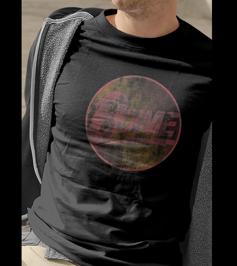 Bowie Lightning Bolt Vintage Circle T-Shirt