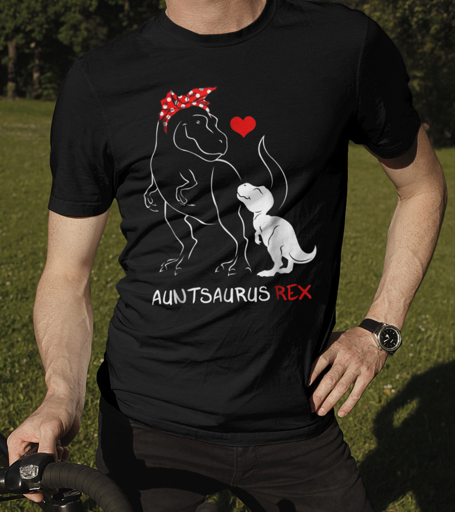 Auntsaurus Rex Dinosaur Family Love T-Shirt