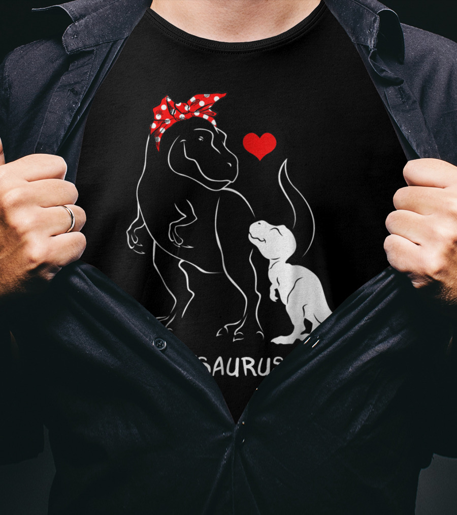 Auntsaurus Rex Dinosaur Family Love T-Shirt