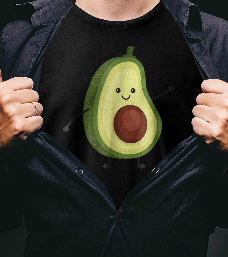 Smiling Avocado Best For Vegans Diet T-Shirt