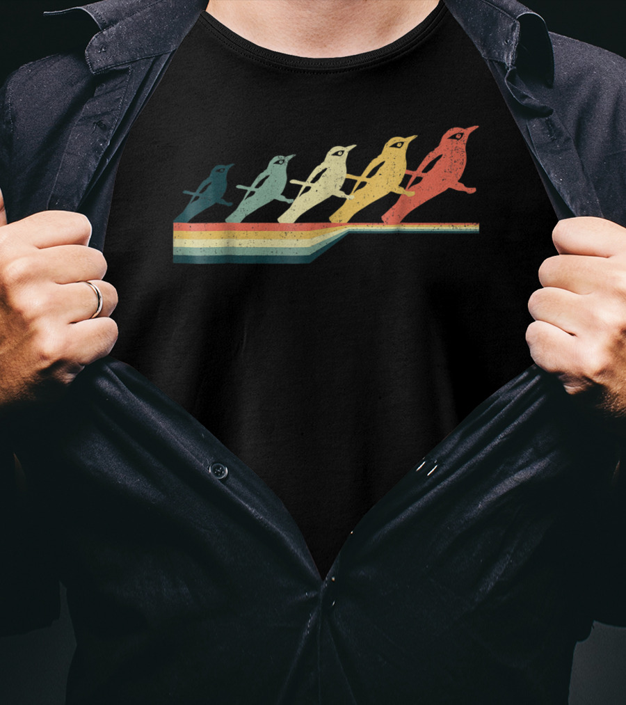 BALTIMORE ORIOLE Vintage Style Retro Bird T-Shirt