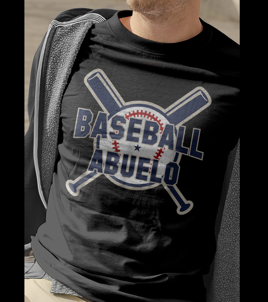 Baseball Abuelo Bat Crossed Softball Spani T-Shirt