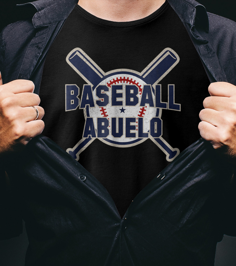 Baseball Abuelo Bat Crossed Softball Spani T-Shirt