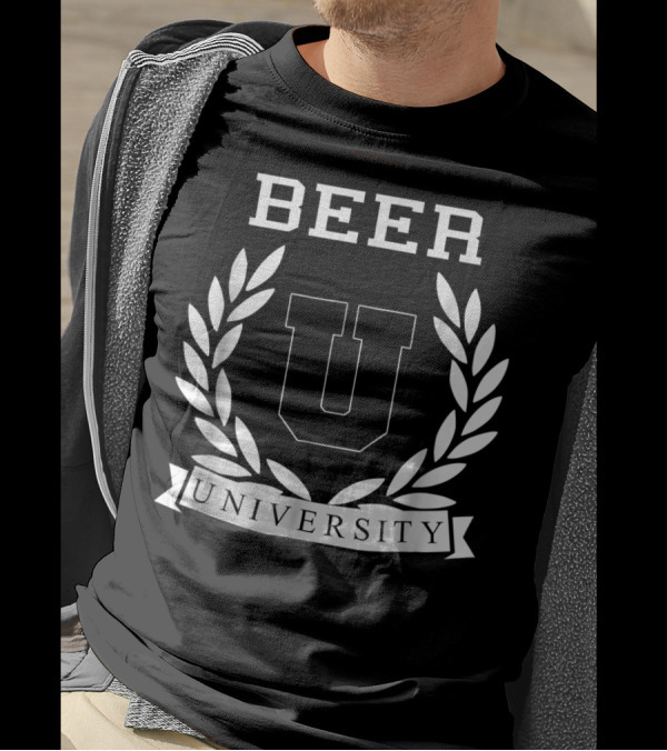 Beer University U Laurel Crest College Drinking T-Shirt