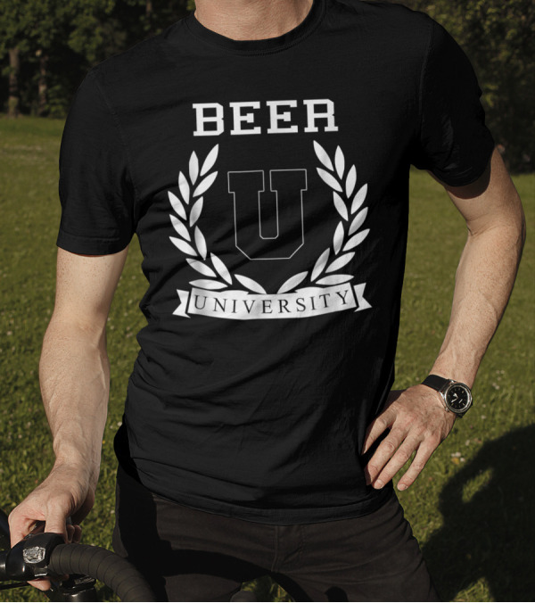 Beer University U Laurel Crest College Drinking T-Shirt