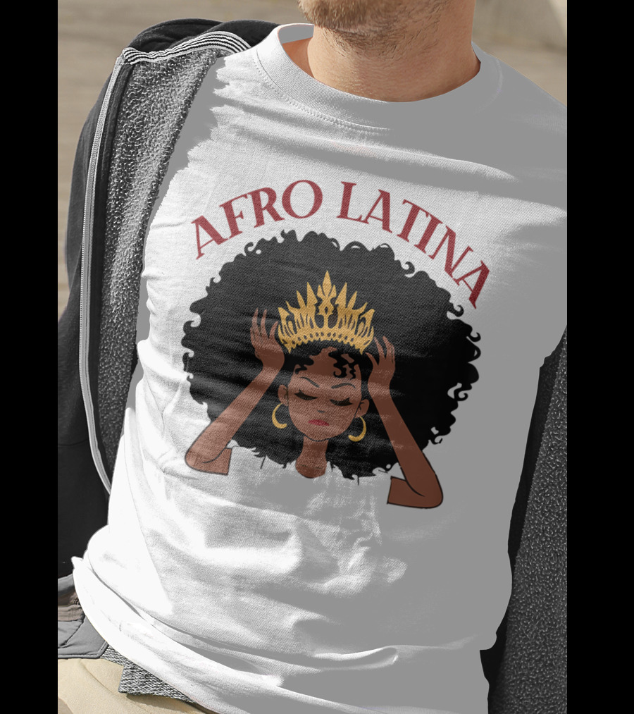 Afro Latina Black Women History Month Crown T-Shirt
