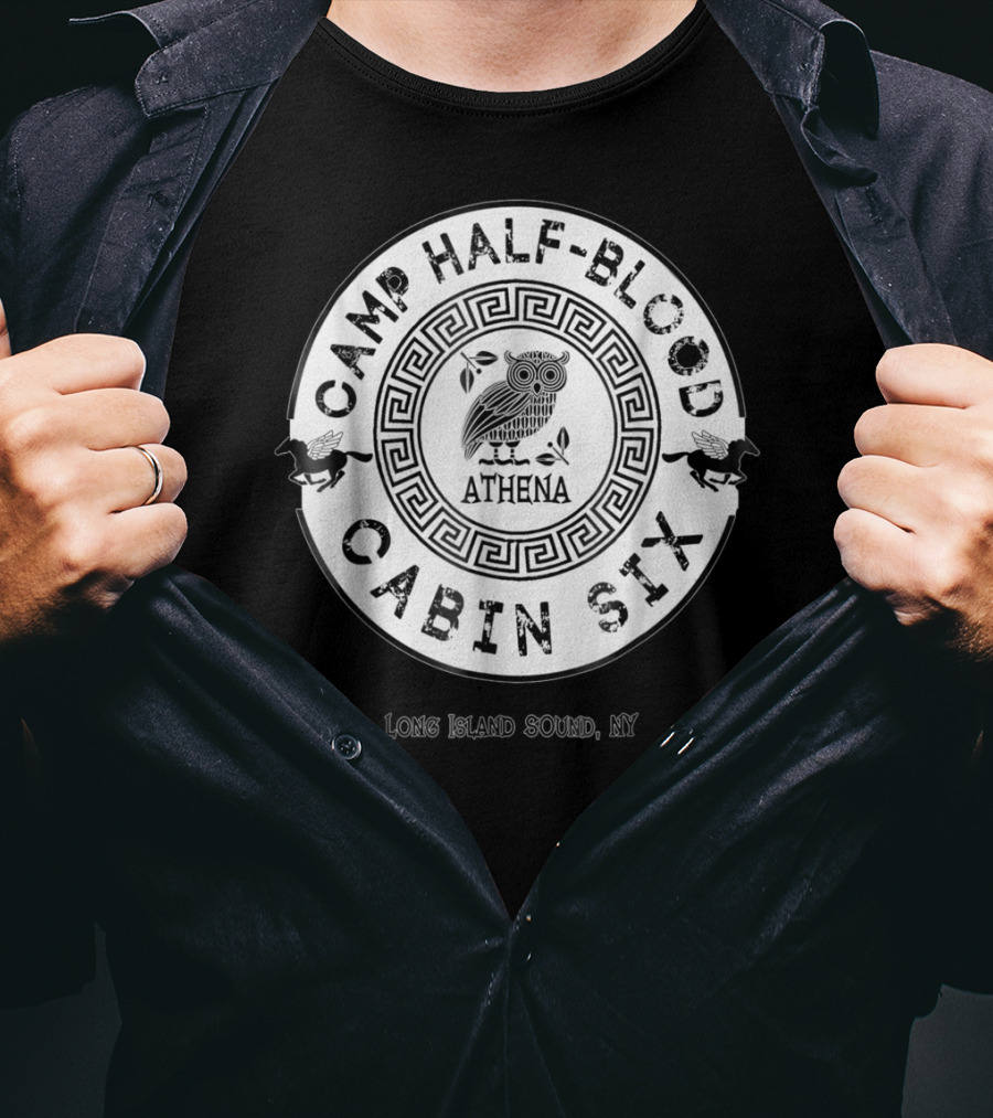 Camp Half-Blood Cabin Six Athena Long Island Sound NY T-Shirt