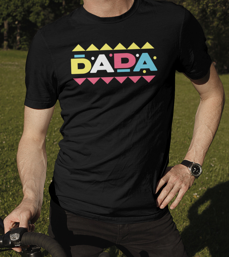 Dada Daddy Special From Daughter Colorful Geometric T-Shirt