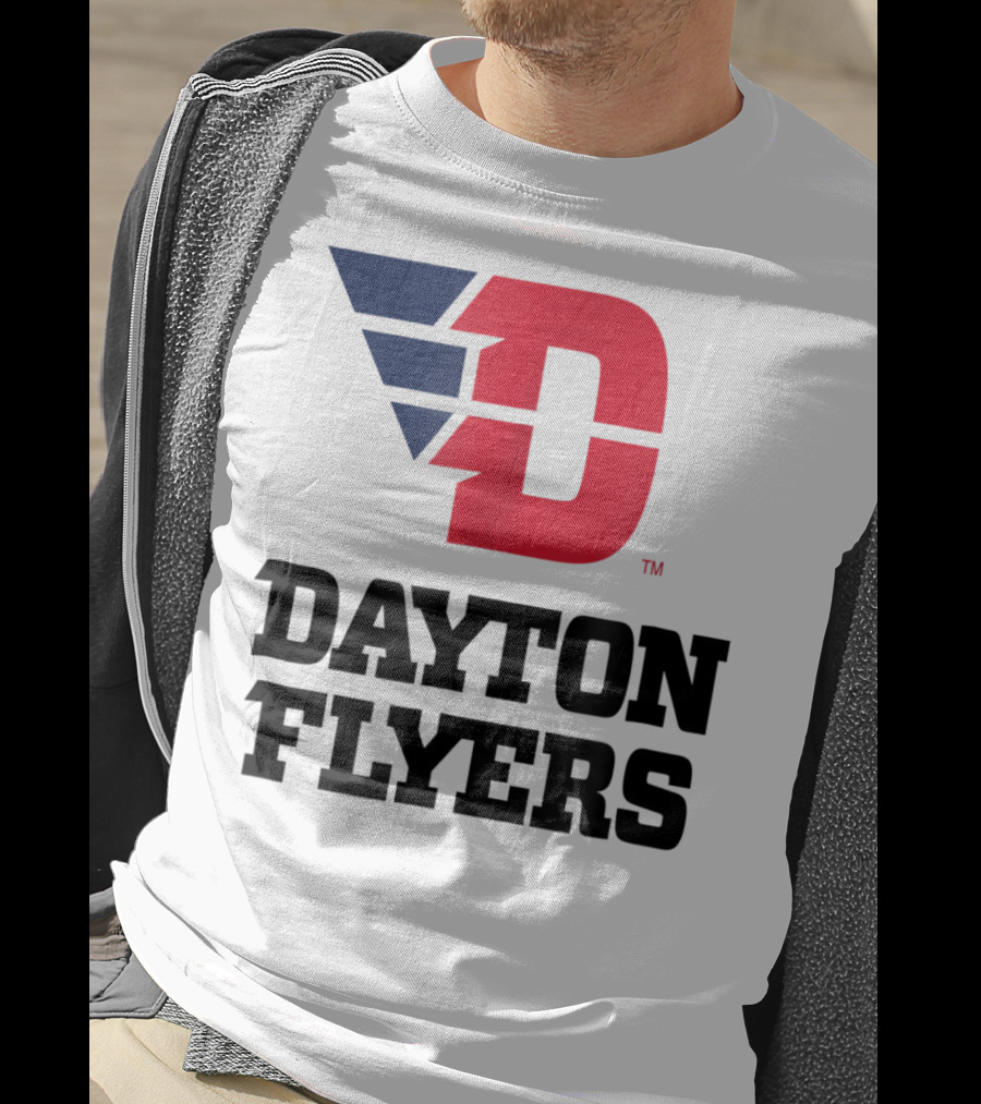 Dayton Flyers Logo University D Red Blue T-Shirt