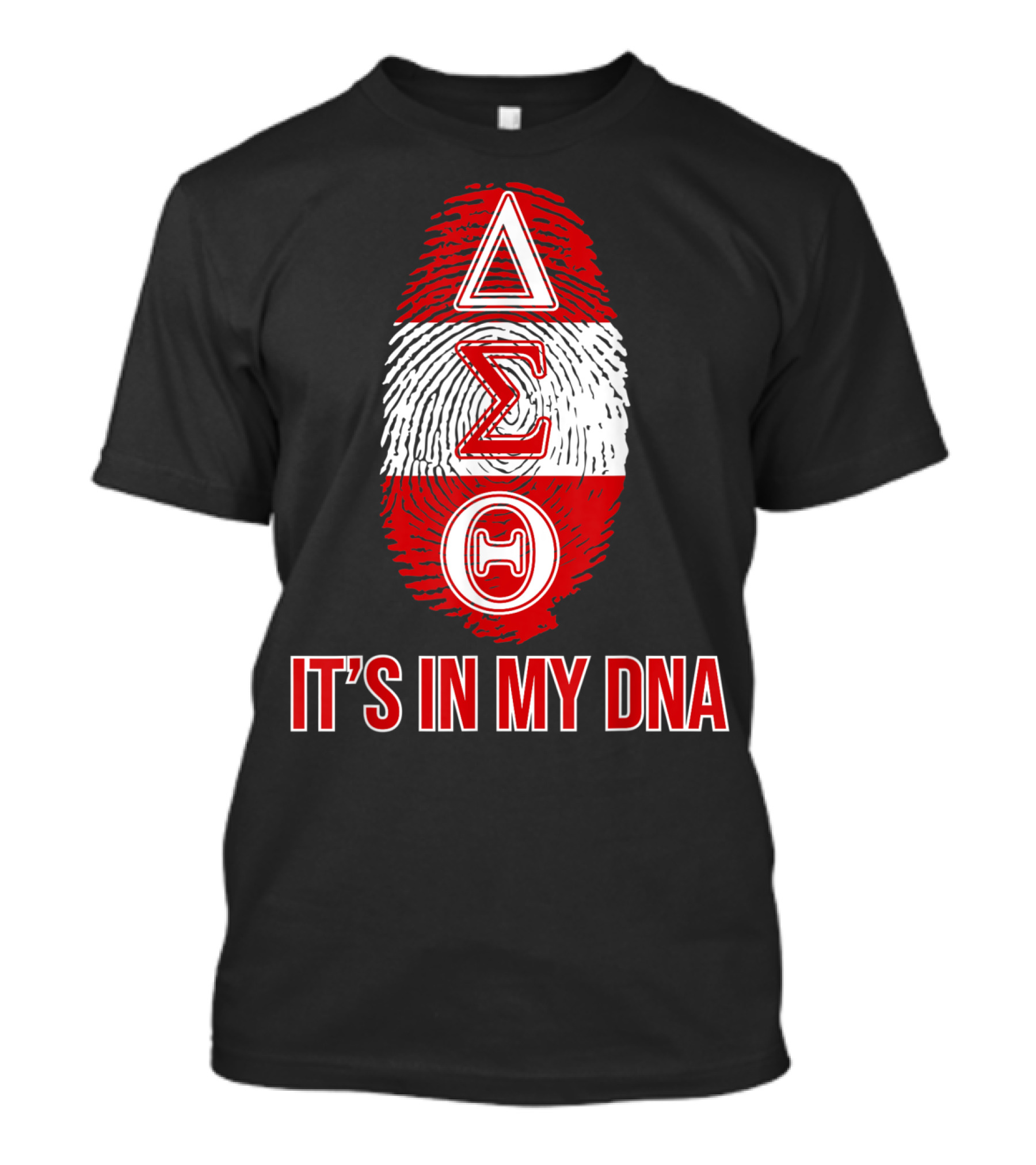 Delta Sigma Theta It's In My DNA Fingerprint T-Shirt