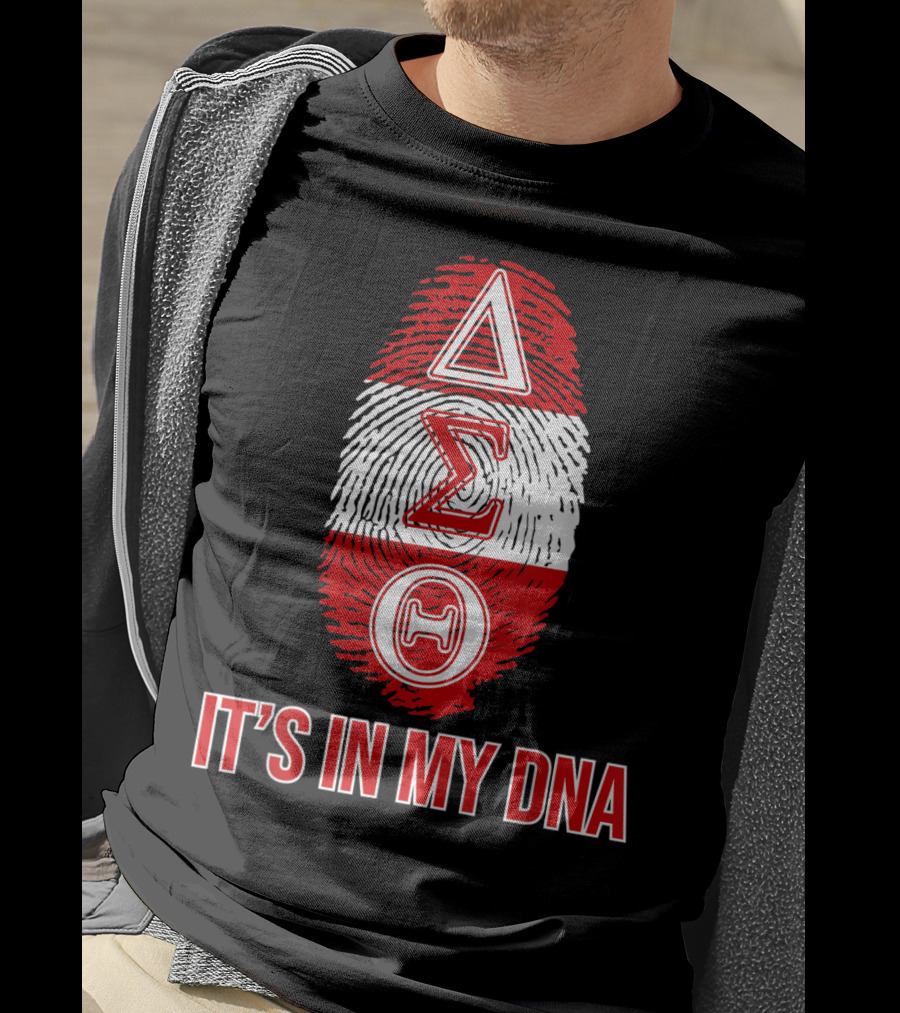 Delta Sigma Theta It's In My DNA Fingerprint T-Shirt