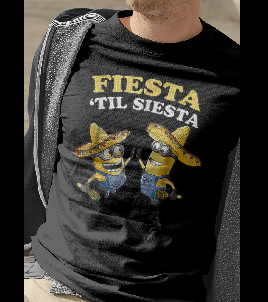 Despicable Me Minions Fiesta 'Til Siesta Sombreros T-Shirt
