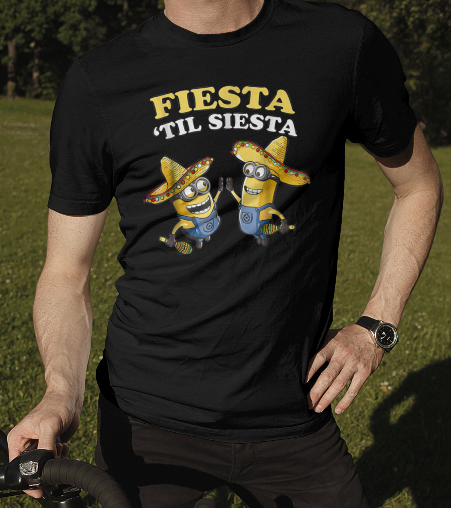 Despicable Me Minions Fiesta 'Til Siesta Sombreros T-Shirt