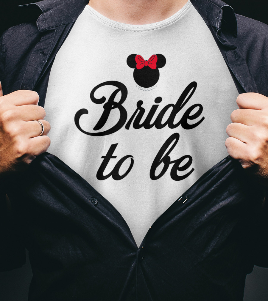 Disney Minnie Bride To Be Bridal T-Shirt
