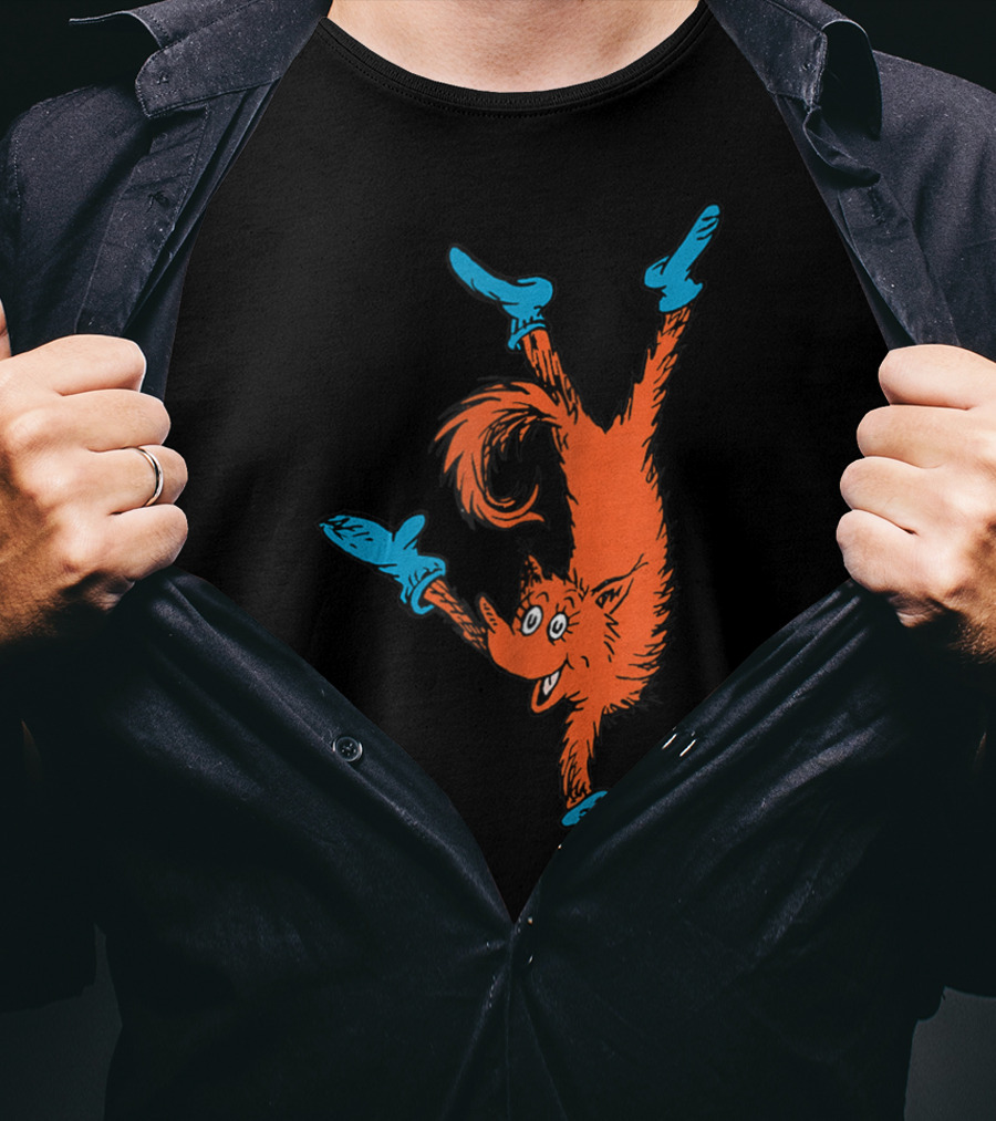 Dr Seuss Fox In Socks Performing Handstand T-Shirt