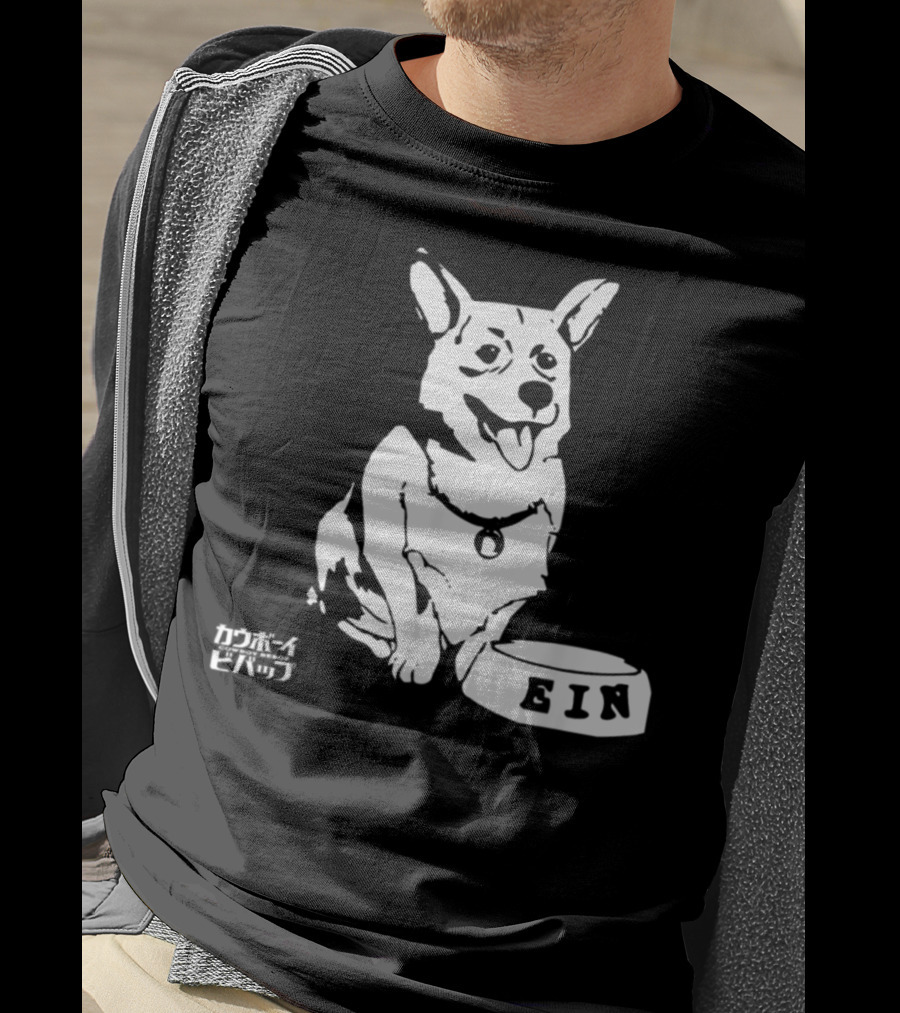 Ein Cowboy Bebop Corgi Anime Character Fan Favorite T-Shirt