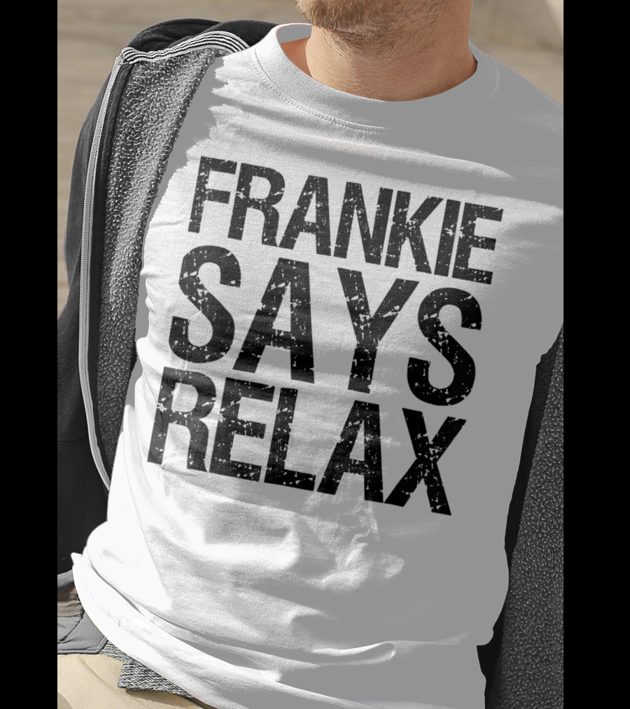 Frankie Says Relax Text T-Shirt