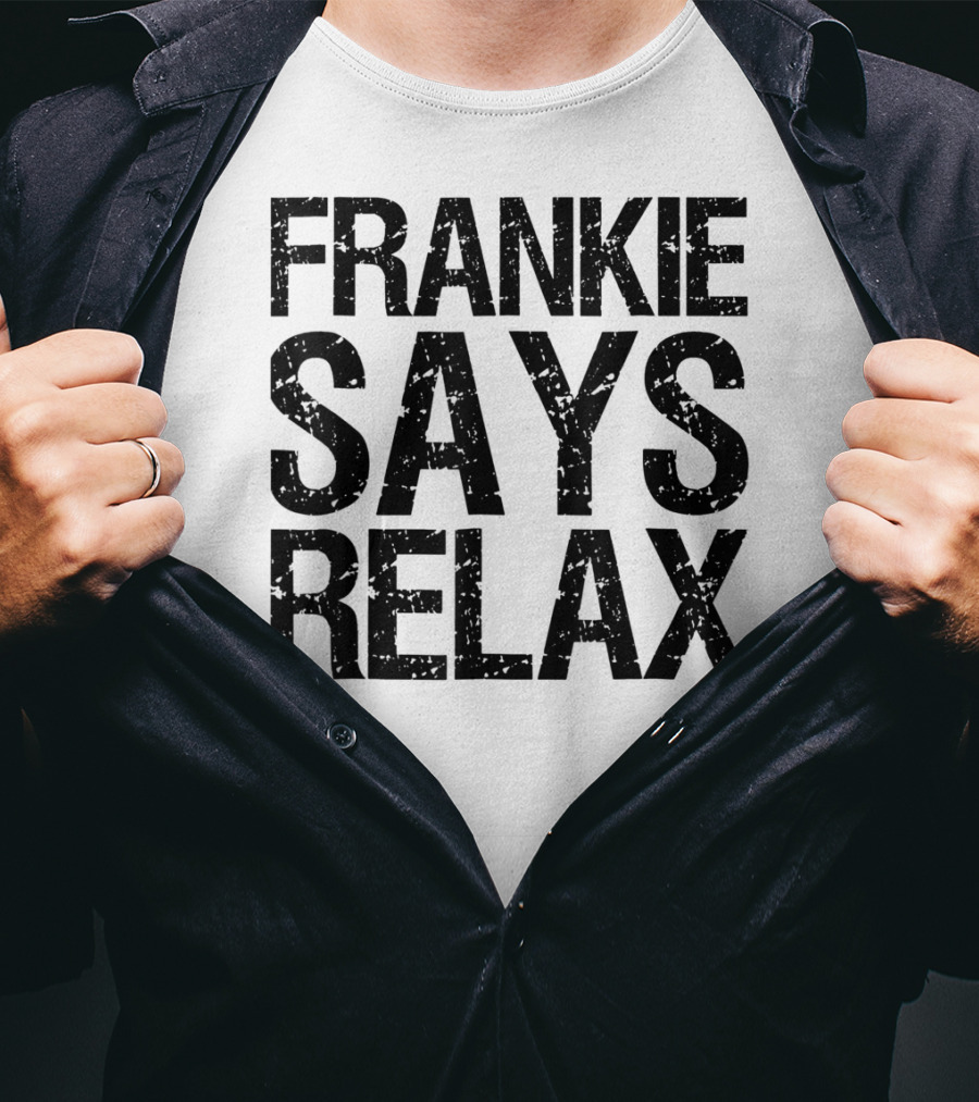 Frankie Says Relax Text T-Shirt