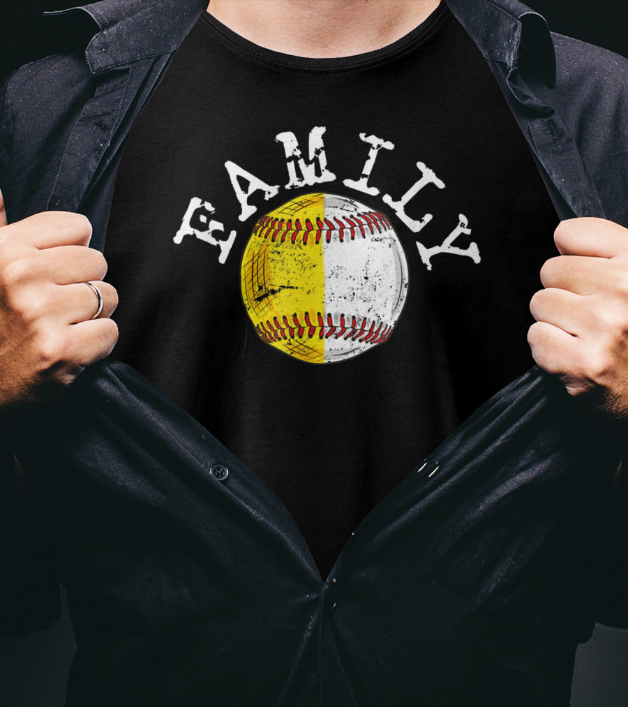 Family Funny Baseball Softball T-Shirt