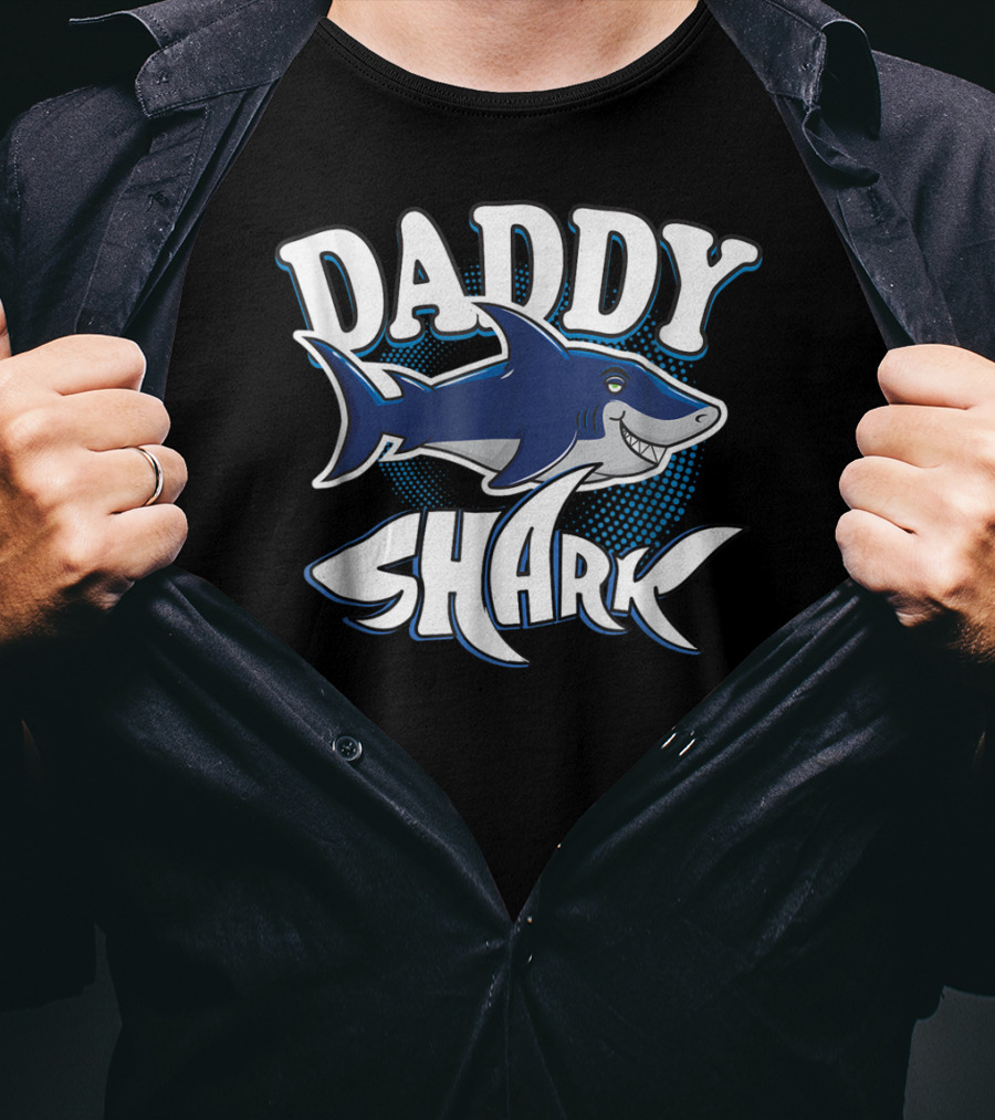 Daddy Shark Funny Daddy Shark T-Shirt