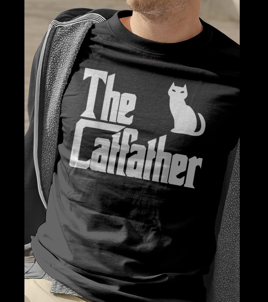 The Catfather Funny Cat Dad Pet Owner T-Shirt