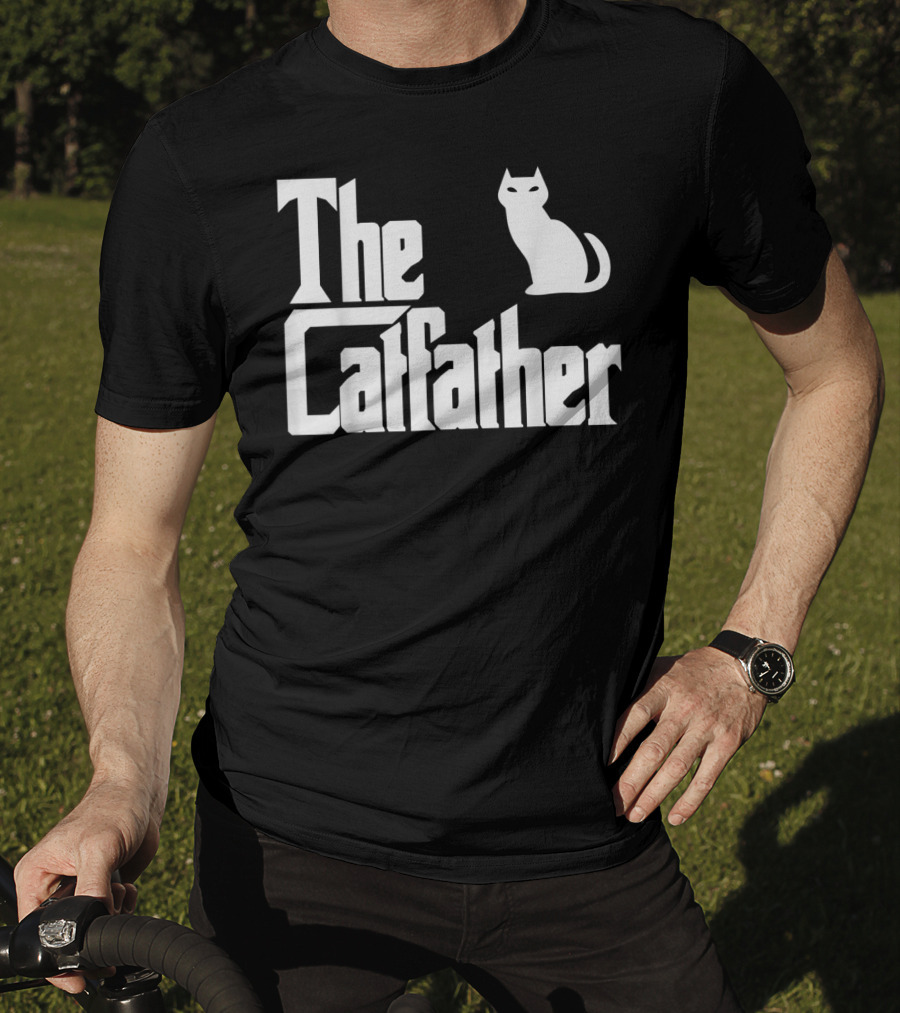 The Catfather Funny Cat Dad Pet Owner T-Shirt