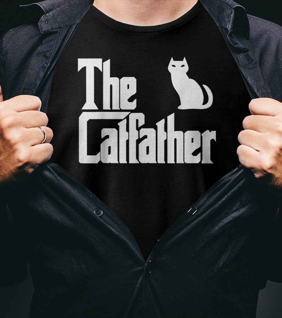The Catfather Funny Cat Dad Pet Owner T-Shirt