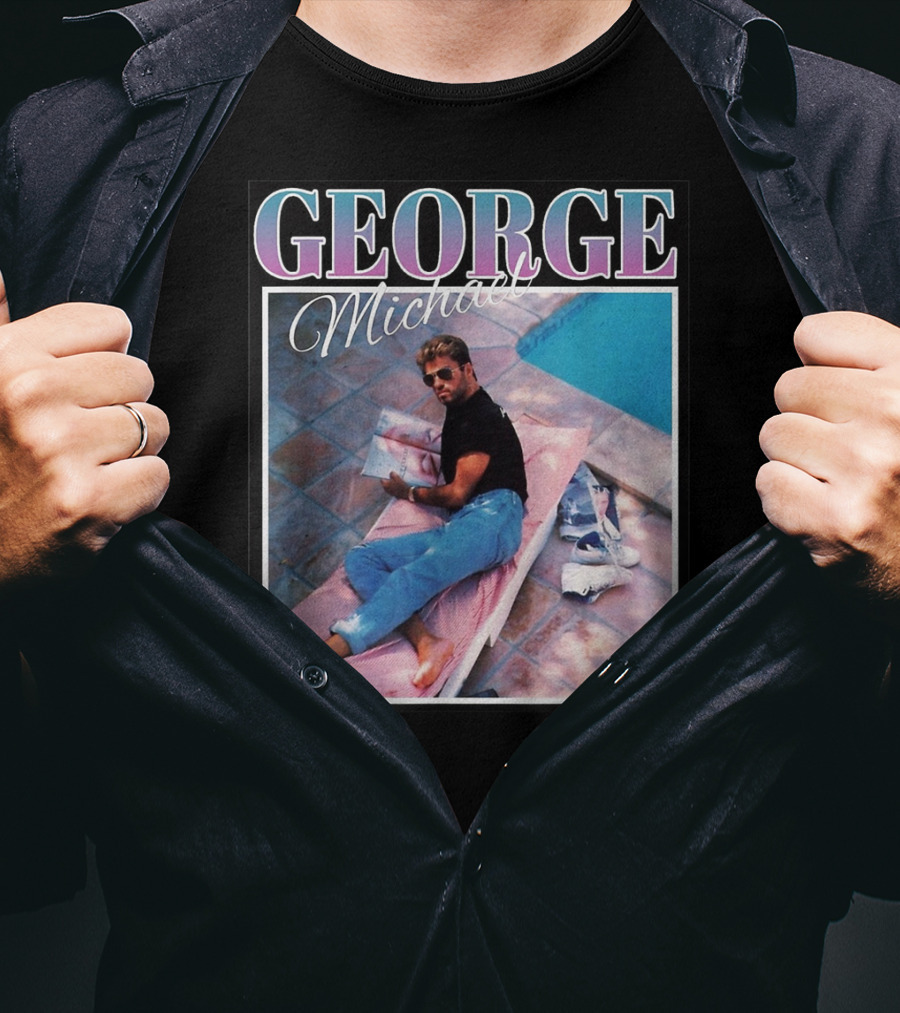 GEORGE Michael Poolside Style T-Shirt