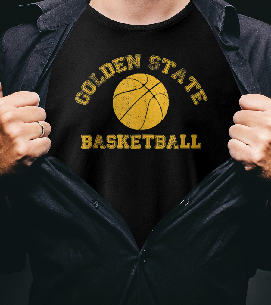 Golden State Basketball Distressed Pro Team Hoops T-Shirt
