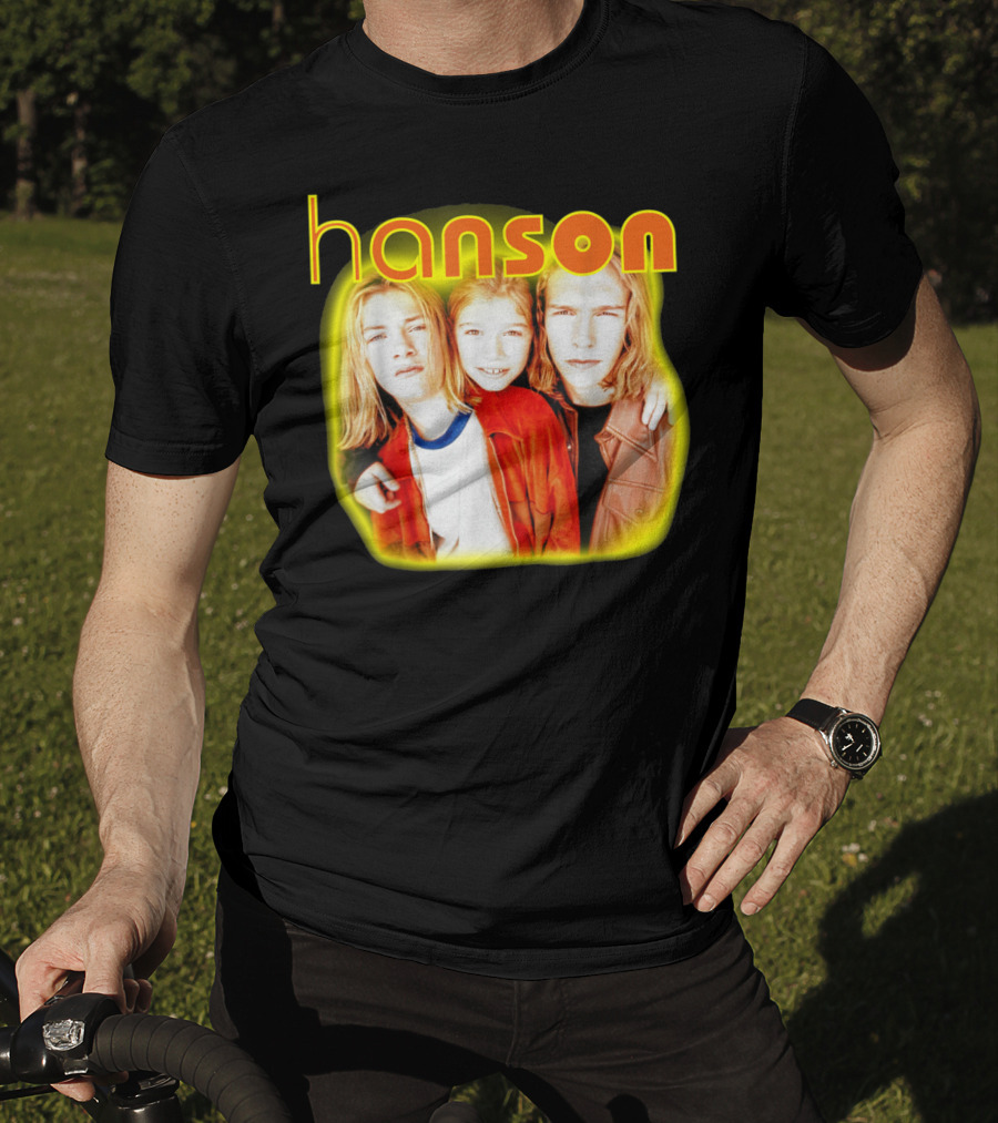 Hanson Band Members Vibrant Yellow Orange Aura T-Shirt