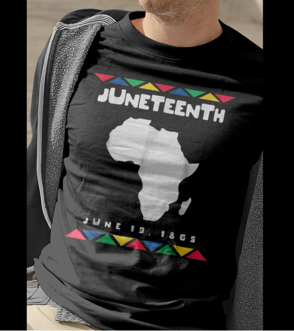 Juneteenth June 19 1865 Africa Map Emancipation Day T-Shirt