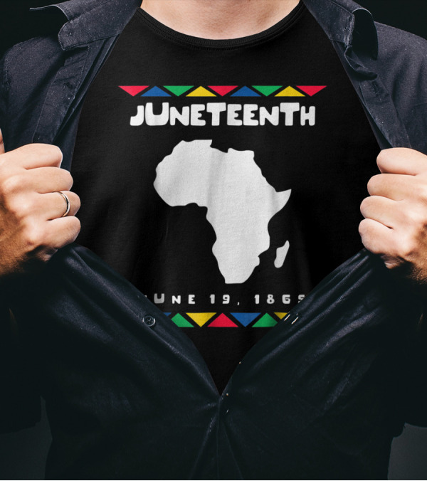 Juneteenth June 19 1865 Africa Map Emancipation Day T-Shirt