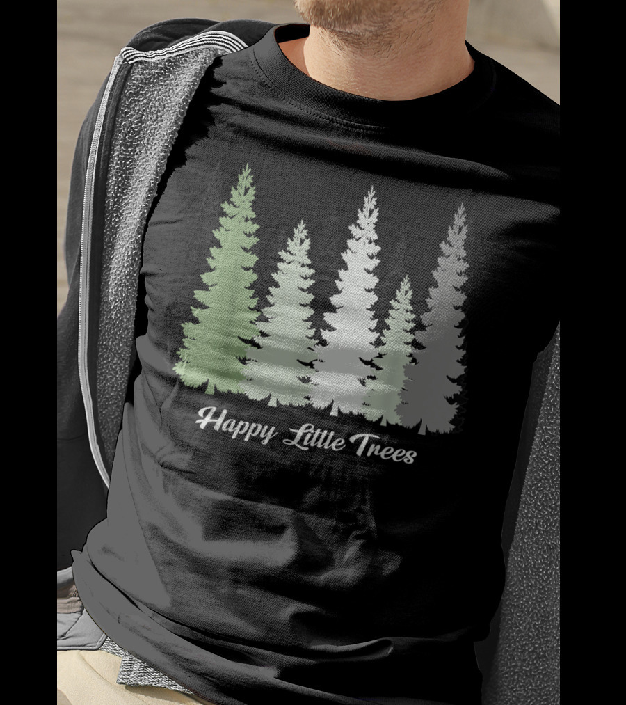 Happy Little Trees Bob Style Forest T-Shirt