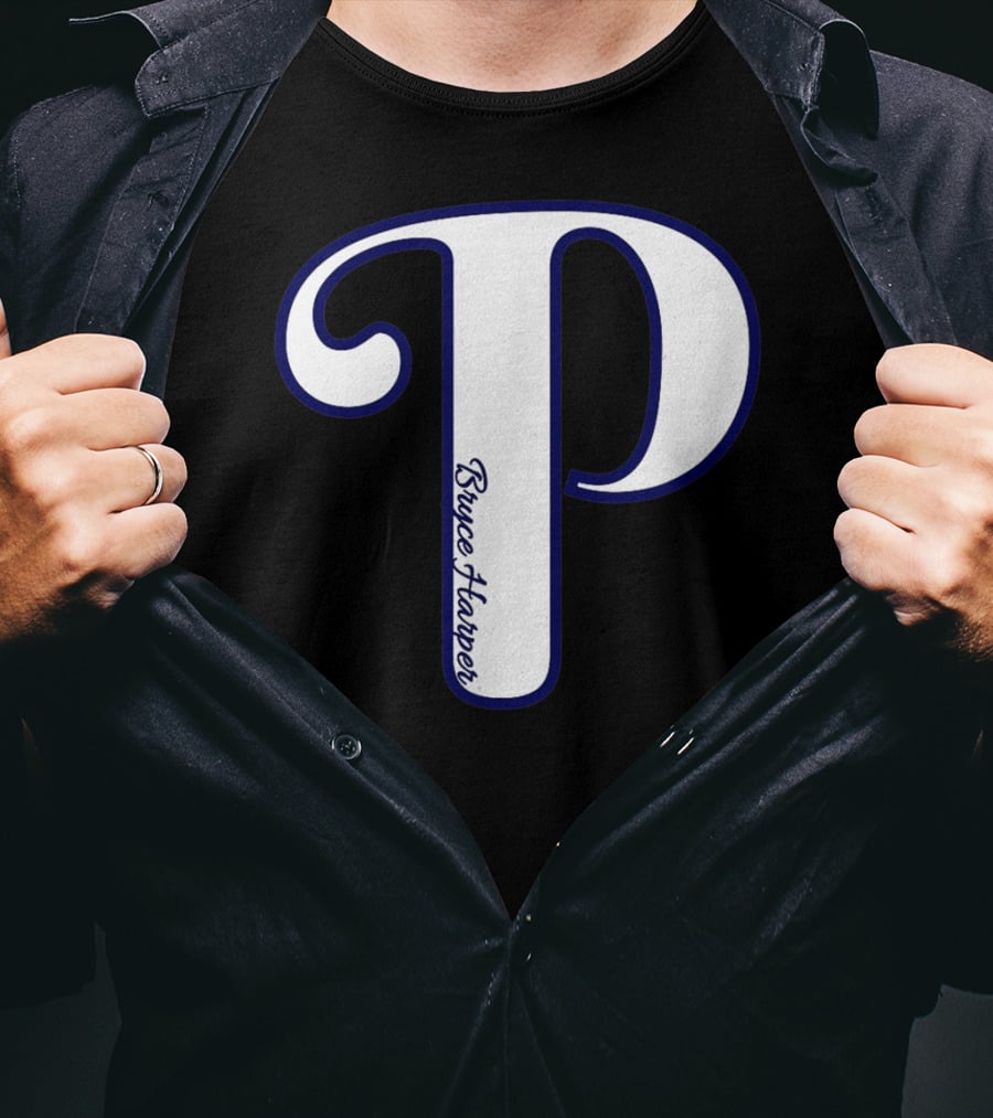 Bryce Harper Philadelphia Baseball Logo P T-Shirt
