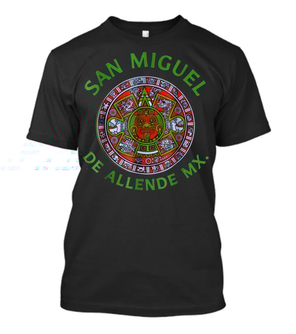San Miguel De Allende MX Aztec Calendar T-Shirt