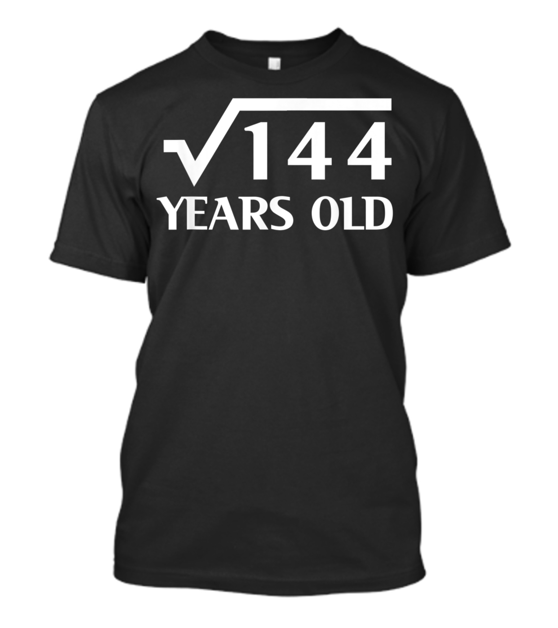 Square Root 144 Twelve Years Old Birthday T-Shirt