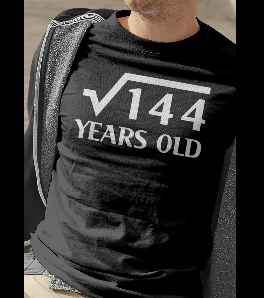 Square Root 144 Twelve Years Old Birthday T-Shirt