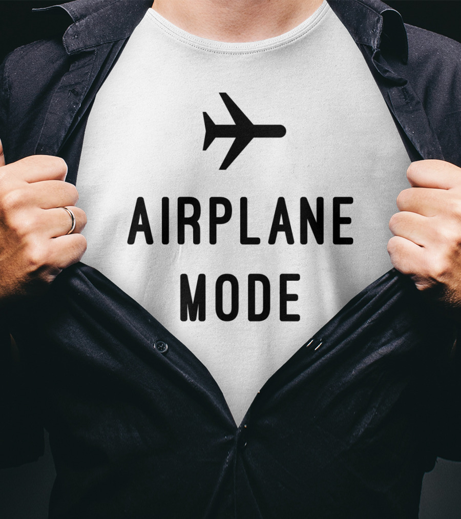 Airplane Mode Iconic Plane Symbol T-Shirt
