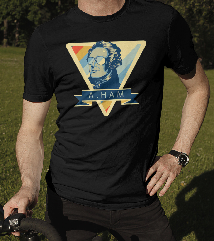Alexander Hamilton A Ham Triangle Sunglasses Motif T-Shirt