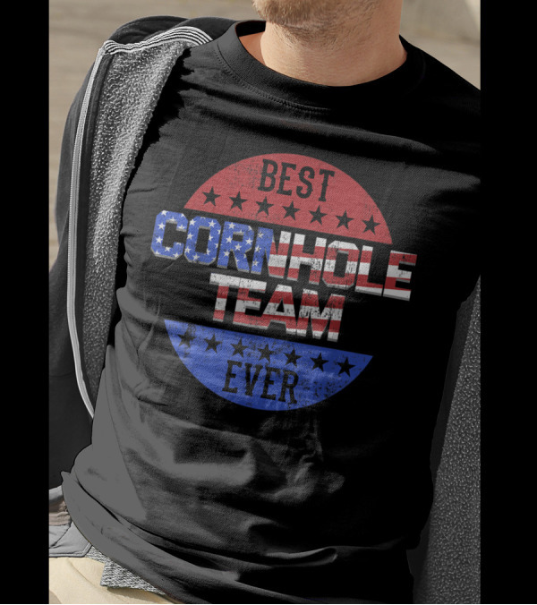 Best Cornhole Team Ever Bean Bag Toss Game T-Shirt