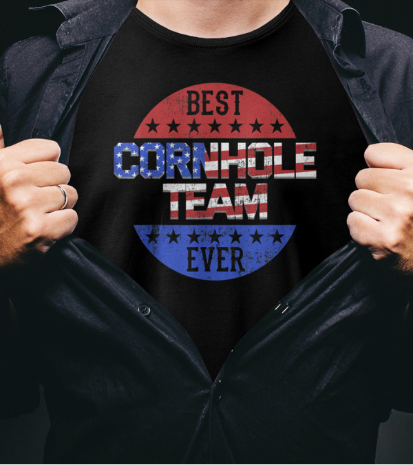 Best Cornhole Team Ever Bean Bag Toss Game T-Shirt