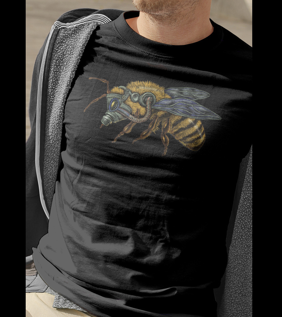 Endangered Bee Cyberpunk Emek Artman T-Shirt