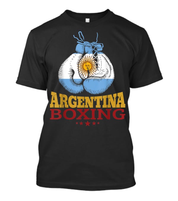 Argentina Boxing Gloves Flag Pride T-Shirt