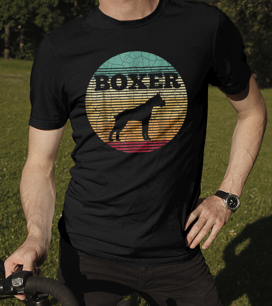 Boxer Dog Vintage Boxer Mom Boxer Dad T-Shirt