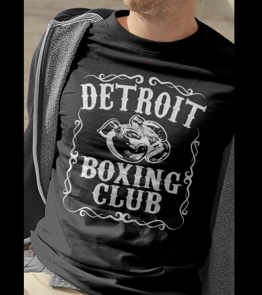Detroit Boxing Club Vintage Boxer Gloves T-Shirt