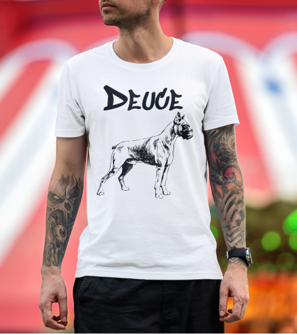 Premium T-Shirt: Deuce Boxer Dog T-Shirt Deuce Boxer Dog T-Shirt