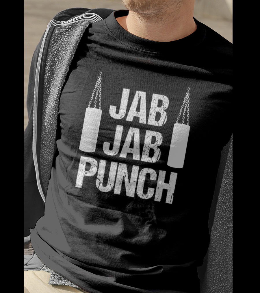 Jab Jab Punch Boxer Punching Bag Training Fitness Workout T-Shirt