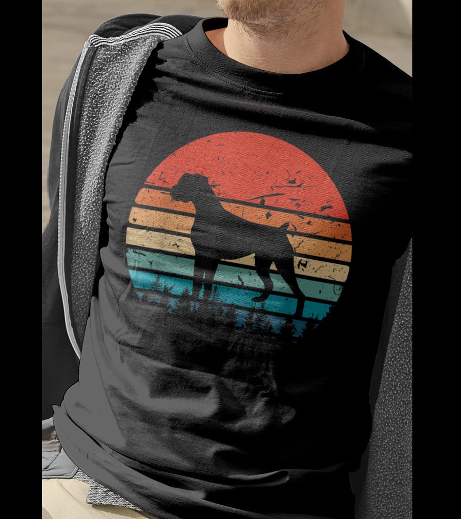 Vintage Boxer Retro Sunset T-Shirt