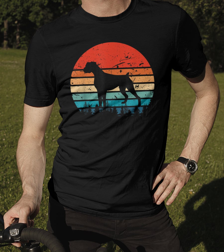 Vintage Boxer Retro Sunset T-Shirt