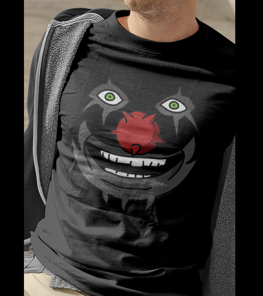 Metalocalypse Doctor Rockso Clown Face With Red Nose T-Shirt